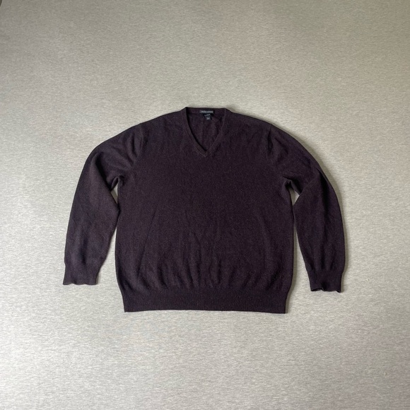 J. Crew Men's Italian Cashmere Boyfriend V-neck Pullover Sweater - Picture 1 of 7